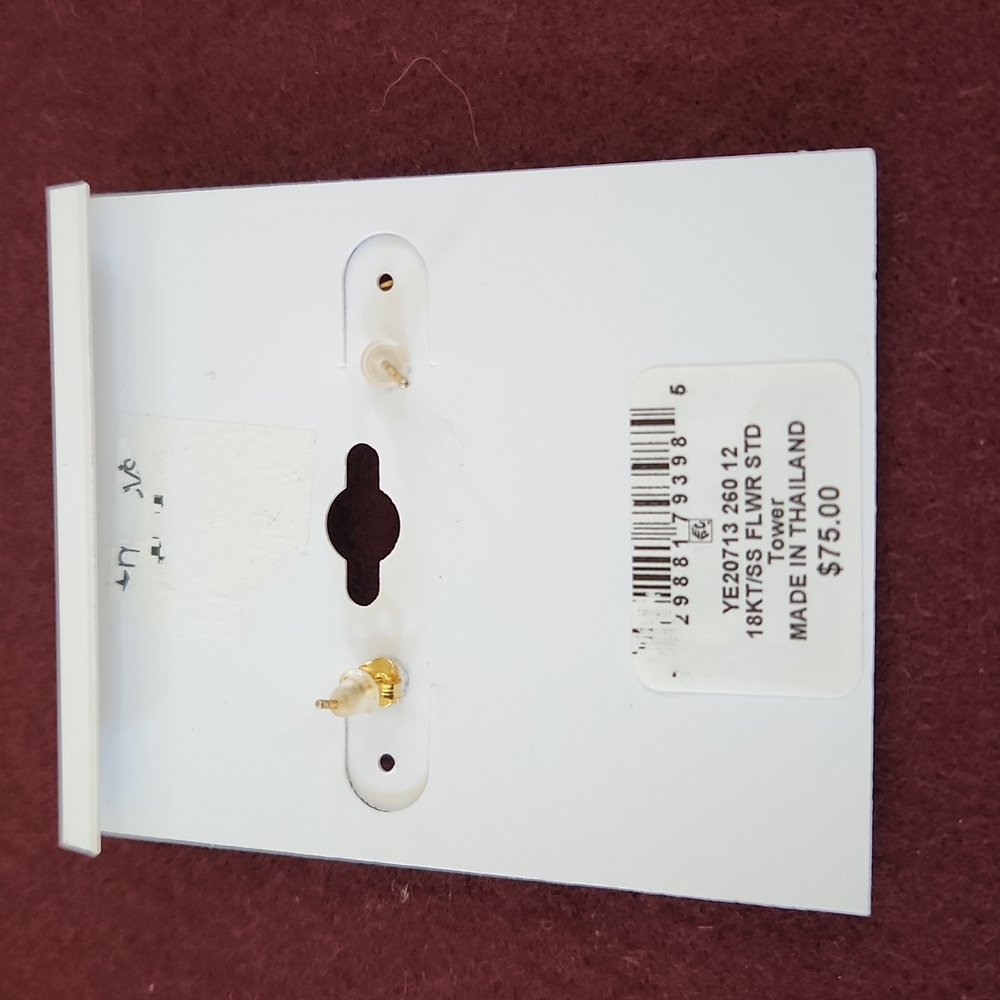 Giani Bernini Flower Stud Earrings - Picture 3 of 4